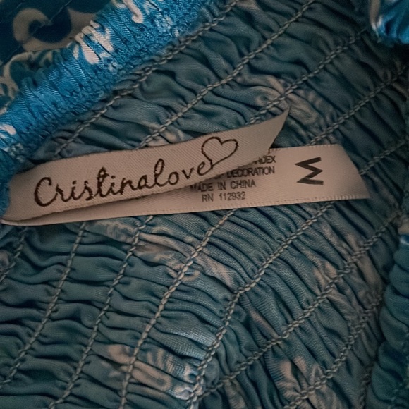 Beautiful Cristinalove Beaded Halter Midi Summer Dress Size M | Medium 🌴☀️ - Picture 3 of 3